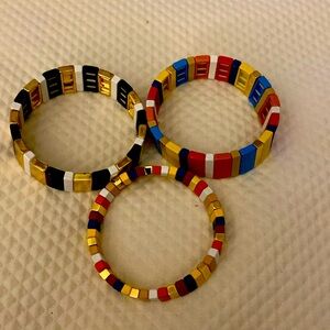 3 TILE STRETCH BRACELETS